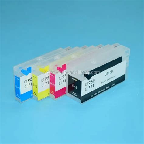 4 Color 711xl Refillable Ink Cartridge For Hp Designjet T120 T520 Hp711