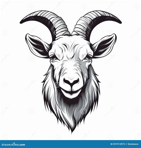 Goat Tattoo Symbol Vector Illustration | CartoonDealer.com #19906412