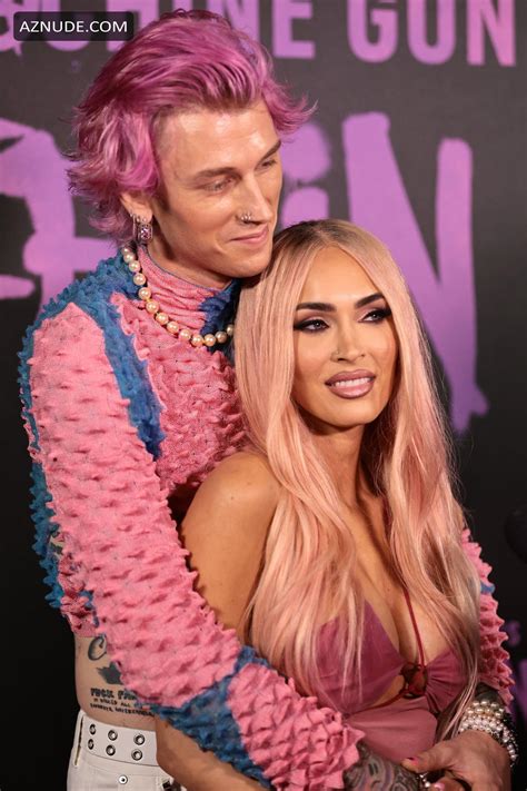 Megan Fox Sexy Seen Showcasing Her Hot Body In Pink At Machine Gun Kellys Life In Pink Premiere