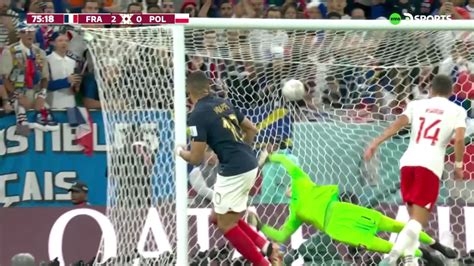 Francia vs Polonia Kylian Mbappé marcó el 2 0 con un golazo América