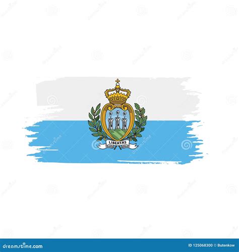 Bandera De San Marino Ejemplo Del Vector Stock De Ilustración