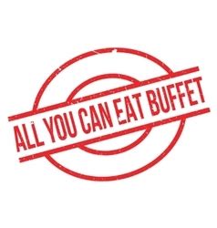 All You Can Eat Buffet Rubber Stamp Royalty Free Vector