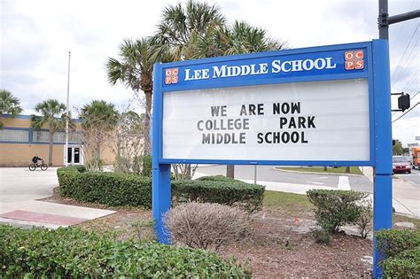 Robert E. Lee Middle School renamed after College Park | West Orange ...