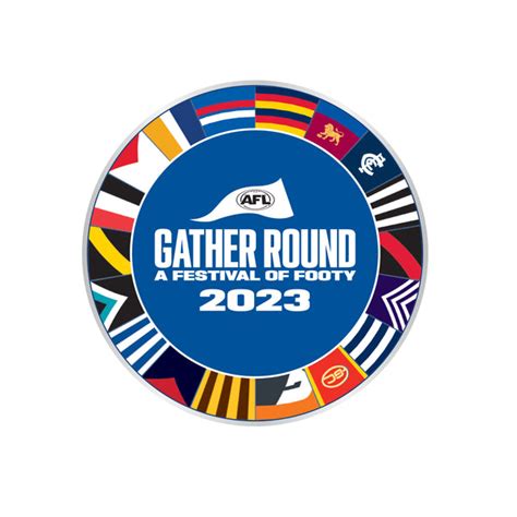 AFL Gather Round Logo Pin 2023 Badge