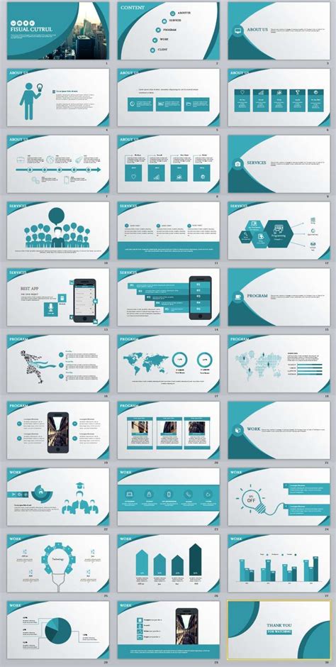 30 Best Blue Business Powerpoint Template Powerpoint 30 Best Blue