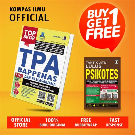 Jual BUKU TOP SKOR TPA BAPPENAS TERBARU BUY 1 GET 1 TAKTIK JITU