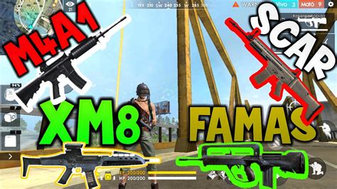 ¿cual Es La Mejor Arma Ar Scarxm8m4a1famas Free Fire