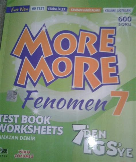 More More Fenomen Test Book Worksheets Den Lgs Ye Cevap Anahtar