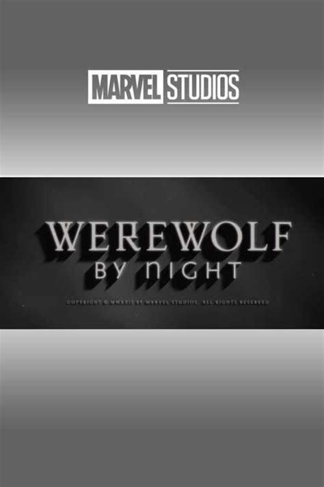 Werewolf By Night 2022 The Kid27 The Poster Database Tpdb