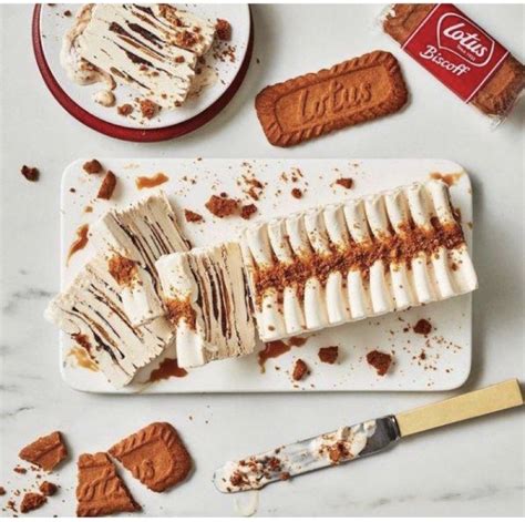 Lotus Biscoff Ice Cream Cake Viennetta Inspired Food Drinks Chilled