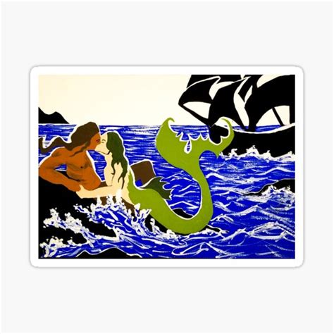 Gay Merman Painting Sticker For Sale By Jamesrhapsody Redbubble