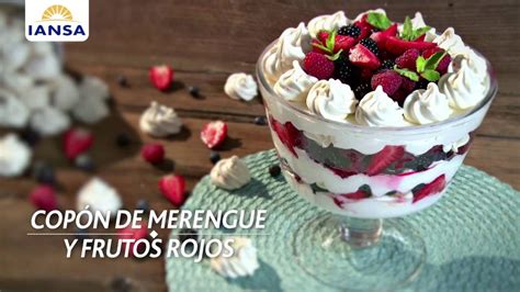 Corto Copón De Merengue Y Frutos Rojos Lodulcedelavida Youtube