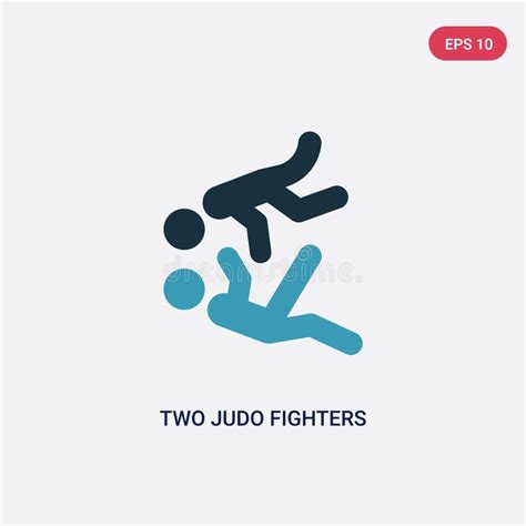 Combatientes Del Judo Ilustraci N Del Vector Ilustraci N De Deporte