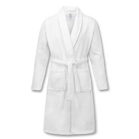 100 Cotton Terry Bathrobe Color White Bedding King