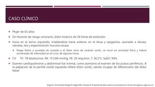 ABORDAJE DE DOLOR TORACICO EN EMERGENCIA Pptx Descarga Gratuita