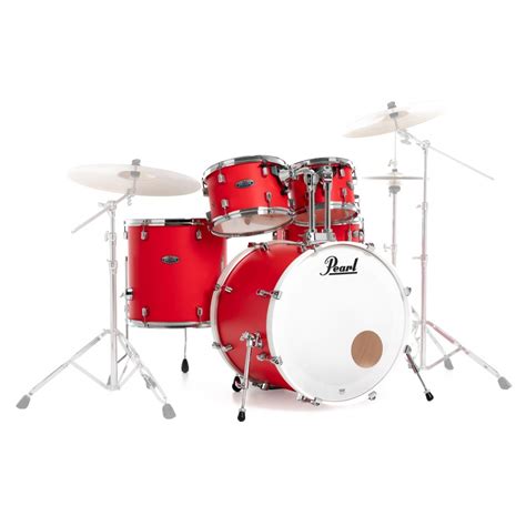 Pearl Decade Maple Am Fusion Shell Pack Matte Racing Red Gear Music