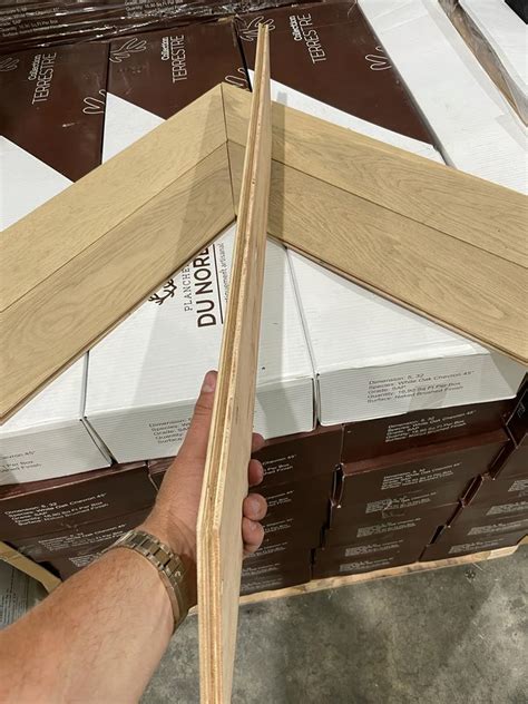 Engineered Chevron White Oak Real Wood 5 Inch 15 Mm 4 Mm 36 Inch Naked Brushed