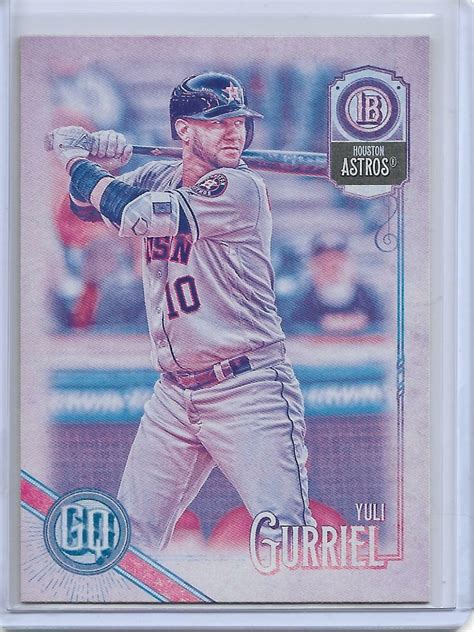 2018 Topps Gypsy Queen Missing Blackplate Yuli Gurriel 280 Houston