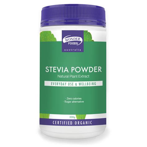 stevia powder organic wonderfoods australia