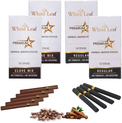 White Leaf Premium Herbal Smokes Cigarettes Tobacco And