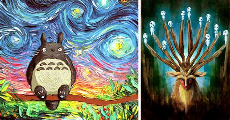 Ces Peintures Inspir Es Par Le Studio Ghibli Vont Vous Faire R Ver