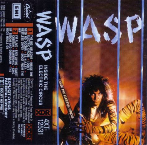 Wasp Inside The Electric Circus 1986 Dolby Hx Pro Cassette Discogs