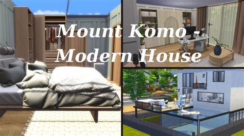 The Sims Speed Build Mt Komorebi Modern House Youtube