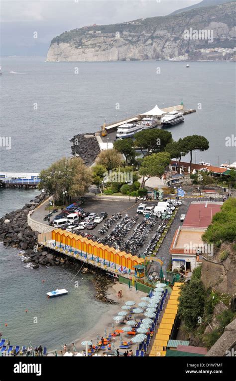 The Marina Piccola ferry terminal, Sorrento, Italy Stock Photo - Alamy