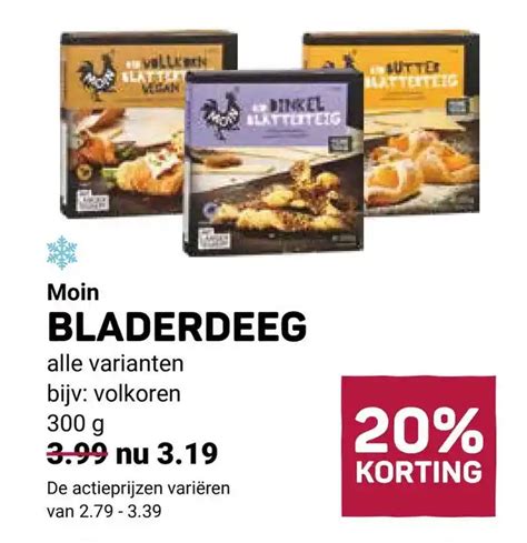 Moin Bladerdeeg Aanbieding Bij Ekoplaza