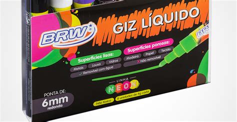 Kit De Giz L Quido Neon Brw