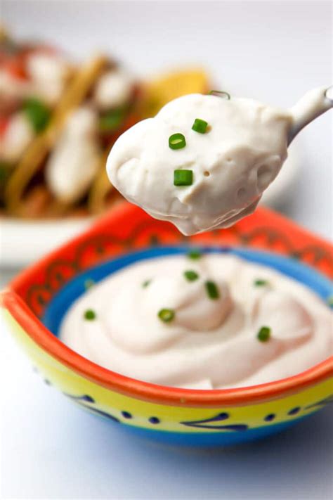 Vegan Sour Cream Tofu Sour Cream No Nuts The Hidden Veggies