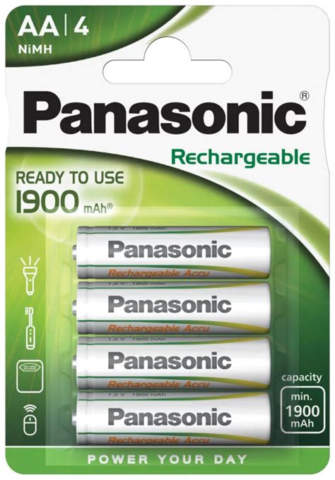 Panasonic Ready To Use Akku Mignon Aa Ni Mh 1900mah 1 2v 4er Von