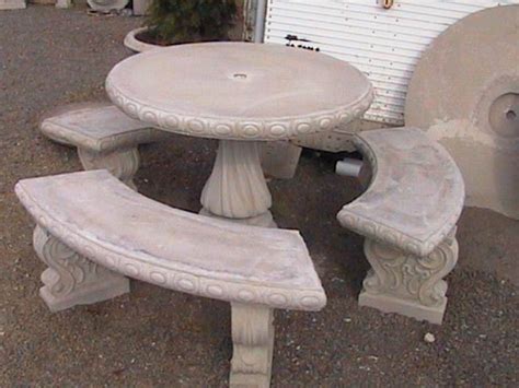 Garden Tables And Benches Concrete Decorative Bench Portland Garden