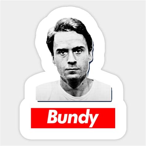 Ted Bundy Serial Killer Retro Styled 90s Design Ted Bundy Sticker