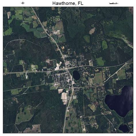 Aerial Photography Map of Hawthorne, FL Florida