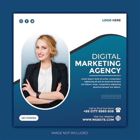 Premium Psd Digital Marketing And Corporate Social Media Post Template