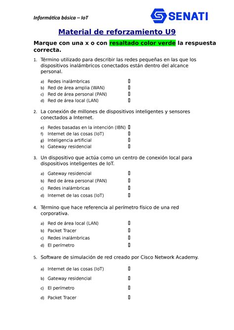 Sinu Unidad Material Reforzamiento Inform Tica B Sica Iot