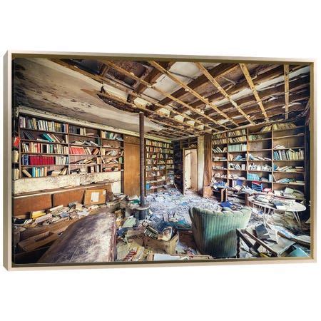 Abandoned Library | Abandoned library, Canvas prints, Abandoned