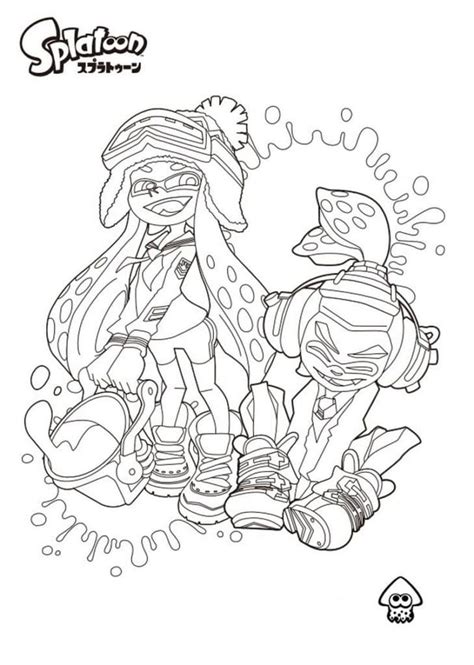 Coloriage Personnages De Splatoon T L Charger Et Imprimer Gratuit Sur