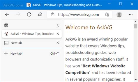 TIP How To Enable Or Disable Vertical Tabs In Microsoft Edge AskVG