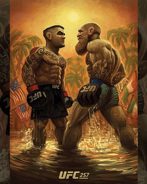 UFC 257 Countdown Awesome Poirier McGregor Poster Released