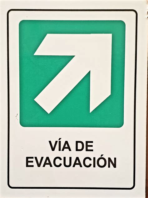 Carteles Via De Evacuacion