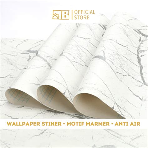 Jual Motif Wallpaper Sticker Dinding Motif Marmer M X Cm Tidak