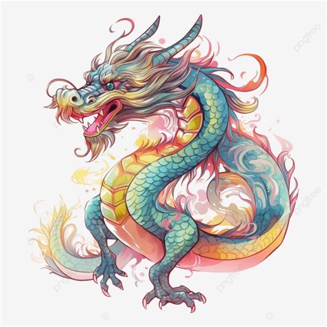 Chinese Dragon Green Illustration, Chinese Dragon, Tradition, Dragon ...