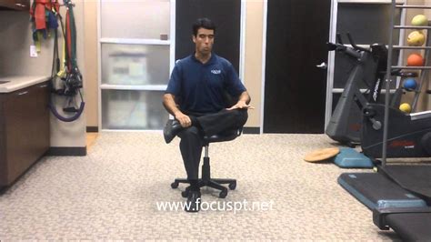 Seated Piriformis Stretch Youtube