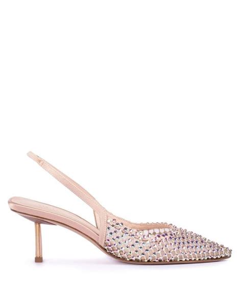 Le Silla Gilda Crystal Embellished Pumps In Pink Lyst