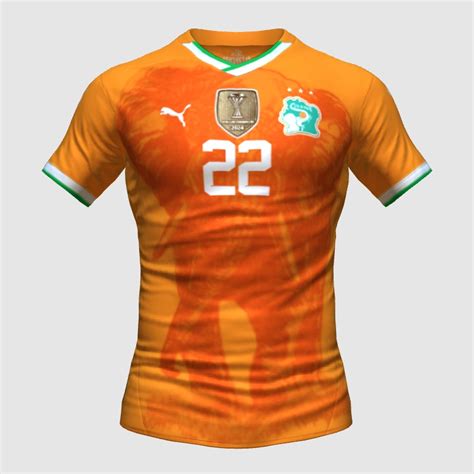 Ivory Coast Home Concept Kit 2024 2025 FIFA 23 Kit Creator Showcase