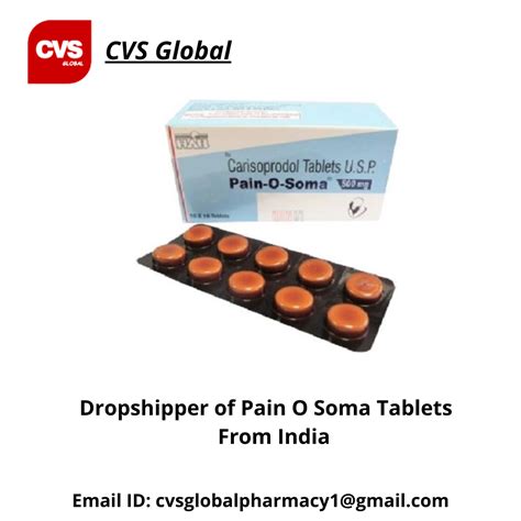 Carisoprodol Pain O Soma Tablet Packaging Size 1 10 At Rs 100 Stripe