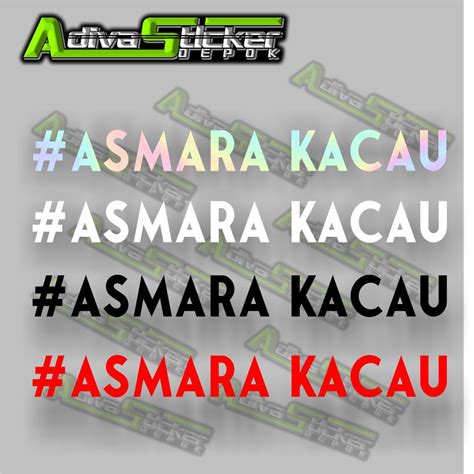 Jual STIKER CUTTING ASMARA KACAU Shopee Indonesia