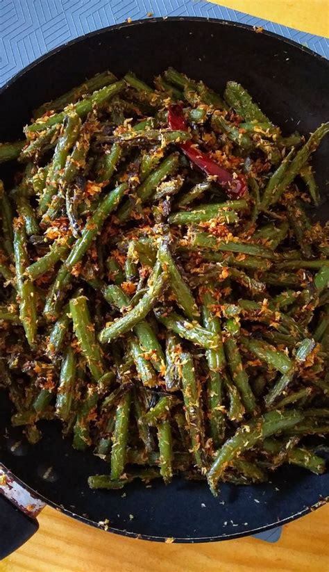 Green Beans Masala Fry Green Beans Beans Curry Recipes Indian